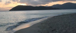 Hills and island Cagdanao