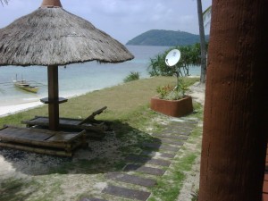 Beach hut at Cagdanao Island