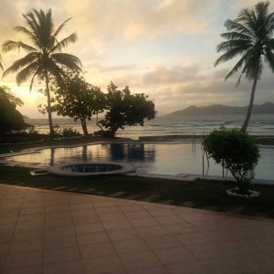 Swimming pool, sunset cagdanao 